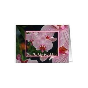   Wedding Bridal Party Pink and White Flowers Wedding Attendants, Card