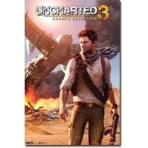  Uncharted 3 Poster Drakes Deception 1427: Home & Kitchen