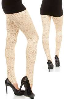 16 Gorgeous Colors* Stretch Lace Footless/Leggings/Tights S/M/L *As 