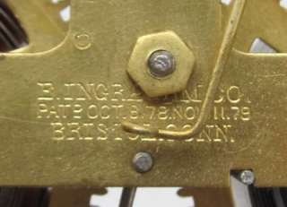 Antique E. Ingraham Gingerbread Clock Movement & Parts NR  