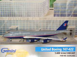 Gemini Jets United Airlines B747  400 GJUAL003  