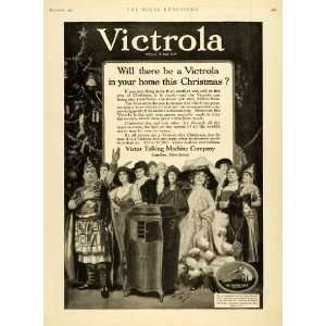  Ad Opera Stars Victor Records Christmas Victrola Phonograph Record 