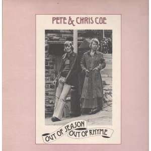   OUT OF RHYME LP (VINYL) UK TRAILER 1976 PETE AND CHRIS COE Music