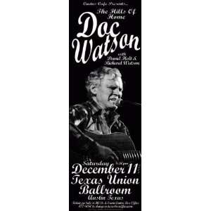 Doc Watson Austin Texas Concert Poster MINT 
