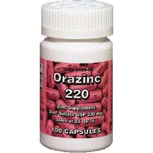  Orazinc 220 Mg Capsules For Healthy Growth Of Body Tissues 
