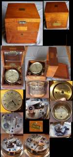 Thomas Mercer Marine Chronometer, Box, Gimbals, 12 Jewels.  