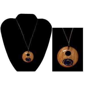  Penn State  Penn State Round Logo Wood Necklace 