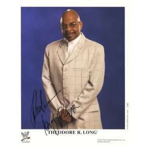  Theodore Teddy Long   autographed WWE wrestling Promo 