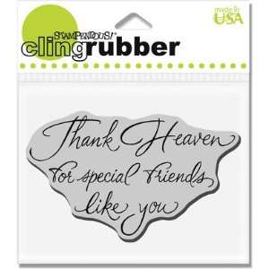  Cling Thank Heaven   Rubber Stamps Arts, Crafts & Sewing