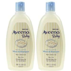  AVEENO Baby Wash & Shampoo 18oz   2 pack    Beauty