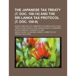  The Japanese tax treaty (T. Doc. 108 14) and the Sri Lanka tax 