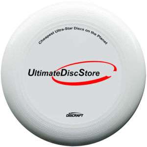 White UDS Discraft 175 gram Ultimate Frisbee Disc  