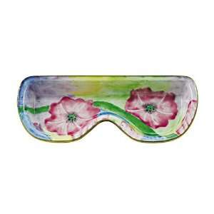 KELVIN CHEN Enamel Copper Handpaint Eyeglasses Holder/ Tray/ Dish PINK 