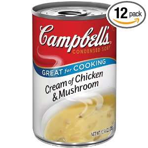   and White Soup, Cream of Chicken & Mushroom, 10.75 Ounce (Pack of 12