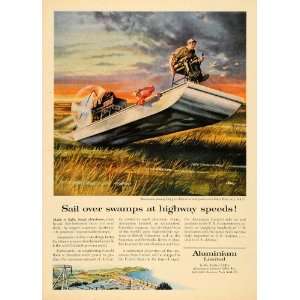  1959 Ad Aluminium Limited Flat Bottomed Boat Swamp 