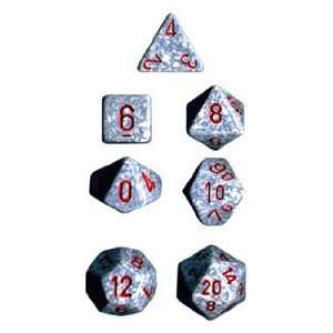  Chessex Dice: Polyhedral 7 Die Speckled Dice Set   Air 