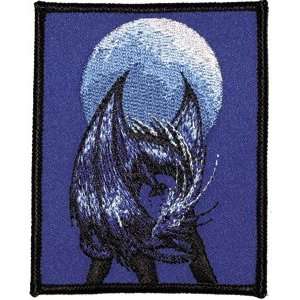 Artist Jessica Galbreth Blue Dragon Moon Embroidered Iron On Patch P 