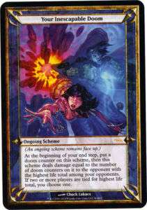 Your Inescapable Doom   MTG Archenemy Promo  Large Card  