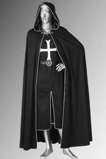 Medieval Renaissance Style Crusader Knight Cloak and Tunic (2 Pieces 