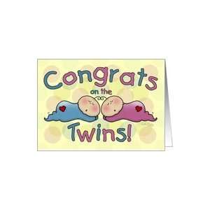  Congratulations on Twin Baby Girl and Boy  Sleeping Babies 