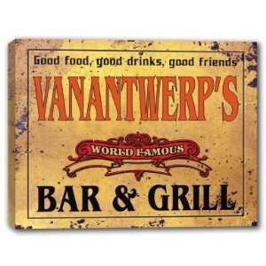  VANANTWERPS Family Name World Famous Bar & Grill 