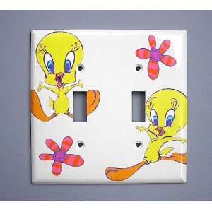 Tweety Bird Looney Tunes Double Switch Cover