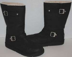 EUC Womens UGG Australia Black Kensington Boots Size 10  