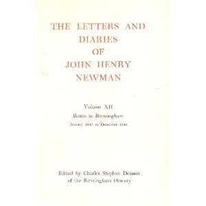     December, 1848) John Henry Newman, Charles Stephen Dessain Books