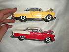 RED YELLOW CAR CARS DIE CAST 1955 CHEVROLET BEL AIR LOT