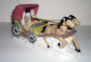 Horse Drawn Carriage, Dickens Collectibles, Porcelain  