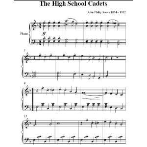   Cadets Sousa Intermediate Piano Sheet Music John Philip Sousa Books