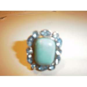  Silver Plated Turquoise Ring 