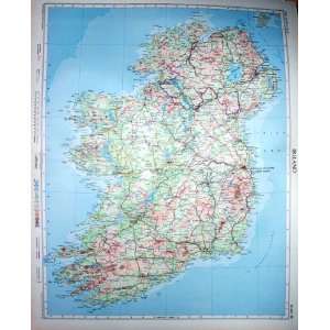  Colour Map 1955 Ireland Dublin Belfast Limerick Cork