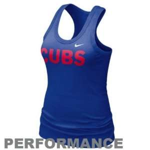  Womens Chicago Cubs Royal Blue Dri FIT Tank Top Sports 
