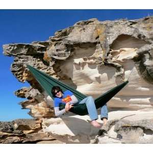 Hammock Bliss Lightweight Green Single Hammock  Sports 