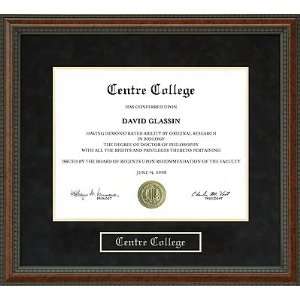  Centre College Diploma Frame