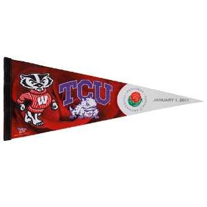  Wisconsin Badgers vs. TCU Horned Frogs 12 x 30 2011 Rose Bowl 