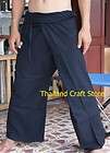 Thai Fisherman Trousers Pants Yoga Samurai Kung Fu Tai Chi Boho 
