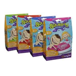  Squishy Baff (Pack of 4 Colors: Red, Pink, Green, Blue 