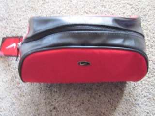 New Nike Golf Red & Black Canvas Travel Toiletry bag  