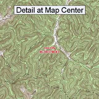 USGS Topographic Quadrangle Map   Lee City, Kentucky (Folded 