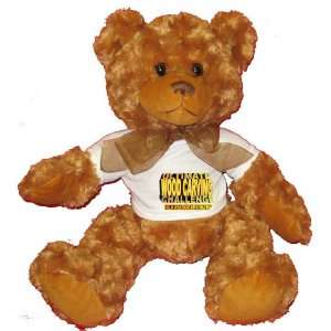 ULTIMATE WOOD CARVING CHALLENGE FINALIST Plush Teddy Bear with WHITE T 