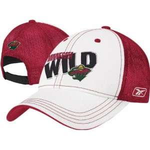 Minnesota Wild Mesh Back Trucker Adjustable Hat:  Sports 