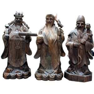  The Three Gods Chinese Statues   Set 1