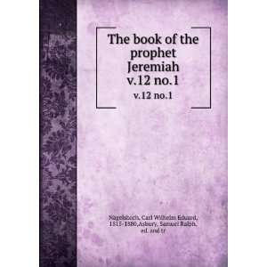  The book of the prophet Jeremiah. v.12 no.1 Carl Wilhelm 