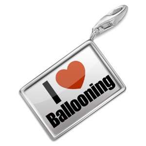  FotoCharms I Love ballooning   Charm with Lobster Clasp 