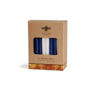   , Pure Beeswax 45 Pack Hanukkah Tapers   Blue/White