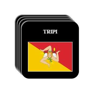   Region, Sicily (Sicilia)   TRIPI Set of 4 Mini Mousepad Coasters