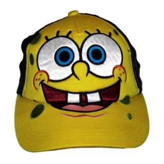 Spongebob Squarepants Face Youth Kids Adjustable Trucker Hat  