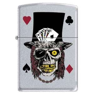  Custom Ligher   Royal Flush Poker Skull with Top Hat Spade Ace Cards 